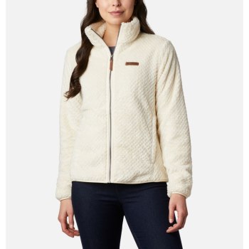 Columbia Fire Side II Sherpa Full Zip Fleece, Chamarras Creme Para Mujer | 973602-TEK